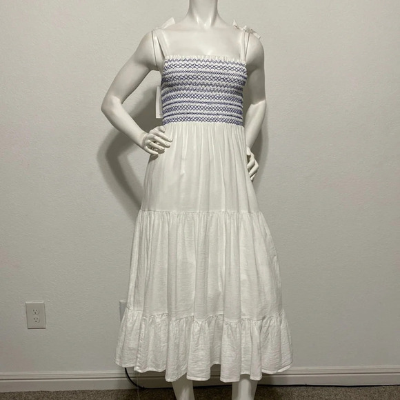 Lucky Brand NWT White Prairie Dress - Picture 1 of 6